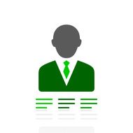 Businessman icon on a white background - Fresh Series N21