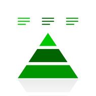 Pyramid icon on a white background - Fresh Series N12