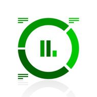 Donut Chart icon on a white background - Fresh Series N4