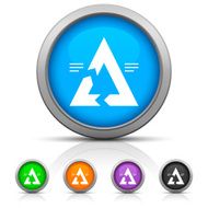 Chevron Chart icon on round buttons - Gloss Series N11