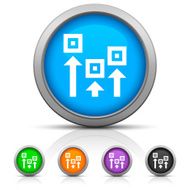 Logistics icon on round buttons - Gloss Series N11