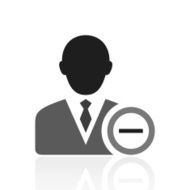 Businessman icon on a white background - Prime Series N19