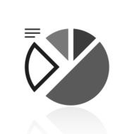 Pie Chart icon on a white background - Prime Series N7