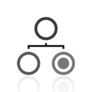 Organization Chart icon on a white background - Prime Series N5