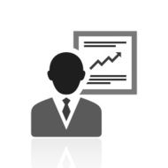 Businessman icon on a white background - Prime Series N21