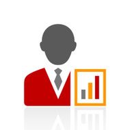 Businessman icon on a white background - Pro Series N18