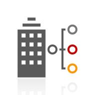 Office Building icon on a white background - Pro Series N2