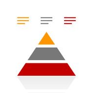 Pyramid icon on a white background - Pro Series N11