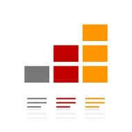 Bar Graph icon on a white background - Pro Series N22