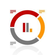 Donut Chart icon on a white background - Pro Series N5