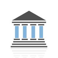 Bank icon on a white background - Royal Series N9