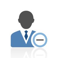 Businessman icon on a white background - Royal Series N18