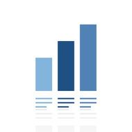Bar Graph icon on a white background - Royal Series N21