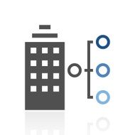 Office Building icon on a white background - Royal Series N2