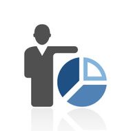 Businessman icon on a white background - Royal Series N19