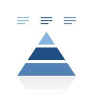 Pyramid icon on a white background - Royal Series N12