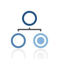 Organization Chart icon on a white background - Royal Series N4
