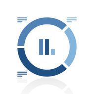 Donut Chart icon on a white background - Royal Series N5