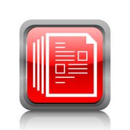 Document icon on a square button - RubyRed Series N8