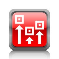 Logistics icon on a square button - RubyRed Series N11