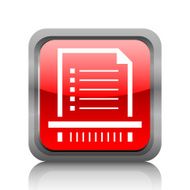 Document icon on a square button - RubyRed Series N9