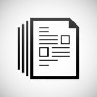 Document icon on a white background - Shade Series N8