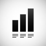 Bar Graph icon on a white background - Shade Series N21