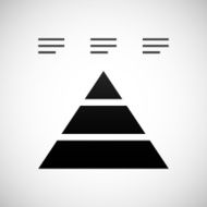 Pyramid icon on a white background - Shade Series N12