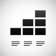 Bar Graph icon on a white background - Shade Series N22