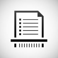 Document icon on a white background - Shade Series N9