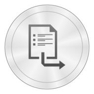 Document icon on a round button - Sharp Series N7