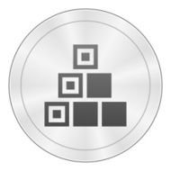 Logistics icon on a round button - Sharp Series N9