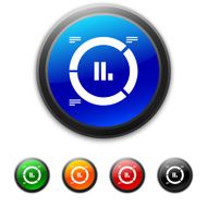 Donut Chart icon on round buttons - Shined Series N5
