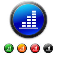 Bar Graph icon on round buttons - Shined Series N23