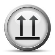 Logistics icon on a silver button - Silver Series N10