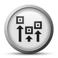 Logistics icon on a silver button - Silver Series N11