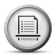 Document icon on a silver button - Silver Series N9