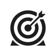 Target icon on a white background - Single Series N7