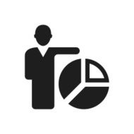 Businessman icon on a white background - Single Series N19