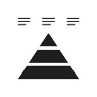 Pyramid icon on a white background - Single Series N12