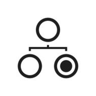 Organization Chart icon on a white background - Single Series N5