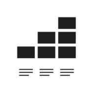 Bar Graph icon on a white background - Single Series N22