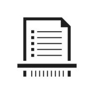 Document icon on a white background - Single Series N9