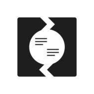 Chevron Chart icon on a white background - Single Series N12