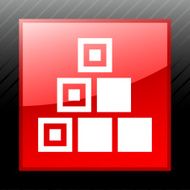 Logistics icon on a square button - Sleek Series N9