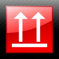 Logistics icon on a square button - Sleek Series N10