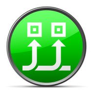 Conveyor icon on a round button - Slender Series N2