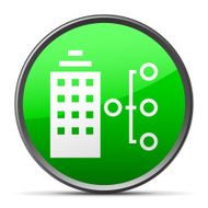 Office Building icon on a round button - Slender Series N2