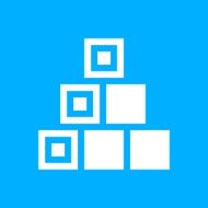 Logistics icon on a blue background - Smooth Series N9