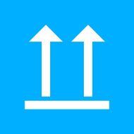 Logistics icon on a blue background - Smooth Series N10